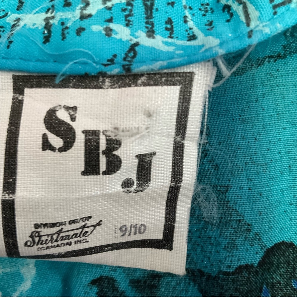 Vintage 80s SBJ | Newspaper Print Graphic Top | M - Picture 5 of 7